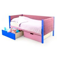 Фото Детская кровать-тахта мягкая Svogen синий-лаванда 